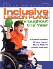 Cover of: Inclusive Lesson Plans Throughout the Year (Early Childhood Education)