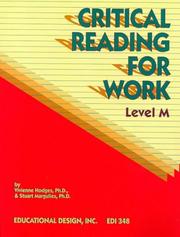 Cover of: Critical Reading for Work, Level M (Critical Reading for Work Series)