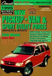 Cover of: 1995 Edmund's New Pickup, Van and Sport Utility Prices Buyer's Guide/Summer/Fall (Edmund's New Trucks Prices and Reviews)
