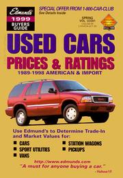 Cover of: Edmunds 1999 Used Cars Prices & Ratings: Spring Edition (Edmundscom Used Cars and Trucks Buyer's Guide)