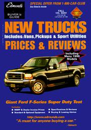 Cover of: Edmund's New Trucks: Prices & Reviews : Spring 1999 (Edmund's New Trucks Prices and Reviews)