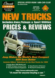 Cover of: Edmund's New Trucks 1999: Prices & Reviews: Summer (Edmund's New Trucks Prices and Reviews)