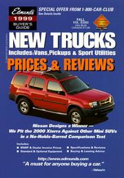 Cover of: Edmund's New Trucks: Prices & Reviews : Spring 2000 (Edmund's New Trucks Prices and Reviews)