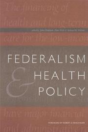 Cover of: Federalism & Health Policy by 
