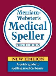 Cover of: Merriam-Webster's Medical Speller (Dictionary)