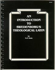 Cover of: Introduction to Swedenborg's Theological Latin