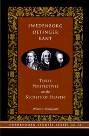 Cover of: Swedenborg, Oetinger, Kant by Wouter J. Hanegraaff