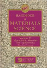 Cover of: Handbook of Materials Science, Volume III:  Nonmetallic Materials & Applications