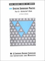 Cover of: Effective Supervisory Practice | Floyd J. Alwon