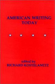 Cover of: American Writing Today