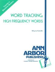 Cover of: Word Tracking: High Frequency Words (A Book of Blackline Masters)