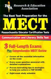 Cover of: The Best Test Preparation for the Mect: Massachusetts Educator Certification Tests-Communication and Literacy Skills Test (Rea Test Preps.)