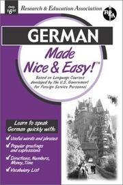 Cover of: German Made Nice & Easy (Languages Made Nice & Easy)
