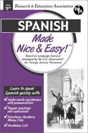 Cover of: Spanish Made Nice & Easy (Languages Made Nice & Easy) by Research and Education Association