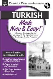 Turkish Made Nice & Easy (Languages Made Nice & Easy) by Research and Education Association, Carl Fuchs