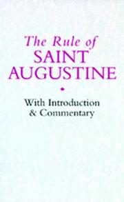Cover of: The Rule of Saint Augustine