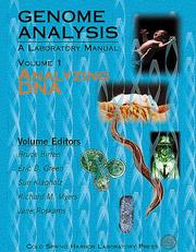 Cover of: Analyzing DNA: A Laboratory Manual : Genome Analysis