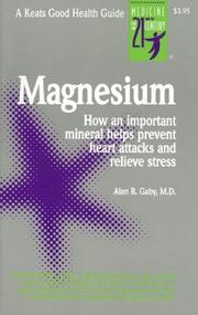 Cover of: Magnesium by Alan Gaby