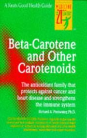 Cover of: Beta-Carotene and Other Carotenoids