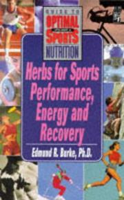 Cover of: Herbs for Sports Perfomance, Energy, and Recovery