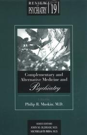 Cover of: Complementary and Alternative Medicine & Psychiatry (Review of Psychiatry, Vol. 19, No. 1)