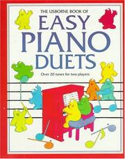 Cover of: The Usborne Book of Easy Piano Duets