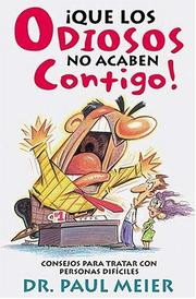 Cover of: ¡que Los Odiosos No Acaben Contigo! by Grupo Nelson