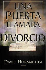 Cover of: Una puerta llamada divorcio by David Hormachea