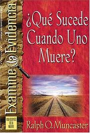 Cover of: ¿qué Sucede Cuando Uno Muere?