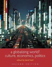 Cover of: A Globalizing World? by David Held