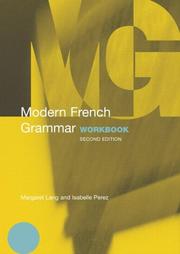 Cover of: Modern French Grammar Workbook (Routledge Modern Grammars) by Margaret Lang