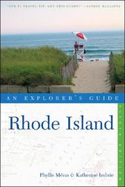 Cover of: Rhode Island: An Explorer's Guide, Fifth Edition (Explorer's Guides)