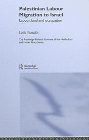 Cover of: Palestinian Labour Migration to Isreal: Labour, Land, and Occupation (Routledgecurzon Political Economy of the Middle East and North Africa)