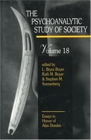 Psychoanalytic Study of Society Vol. 18 by L. Bryce Boyer