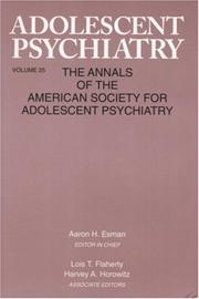 Cover of: Adolescent Psychiatry, V.25: Annals of the American Society for Adolescent Psychiatry