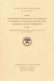 Cover of: Transition Strategies and Nominal Anchors on the Road to Greater Exchange-Rate Flexibility (Essays in International Economics)