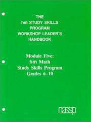 Cover of: Workshop Leaders Handbook | Nassp