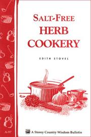 Cover of: Salt-Free Herb Cookery by Edith Stovel, Pamela Wakefield