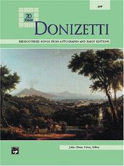 Donizetti by Gaetano Donizetti, John Glenn Paton