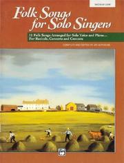 Cover of: Folk Songs for Solo Singers