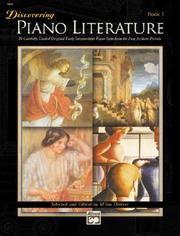 Cover of: Discovering Piano Literature, Book 1: Alfred Masterwork Edition