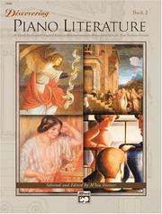 Cover of: Discovering Piano Literature, Book 2 (Alfred Masterwork Edition)