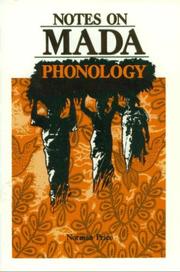 Cover of: Notes on Mada Phonology (Language Data, African Series, Vol. 23)