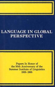 Language in Global Perspective by Benjamin F. Elson