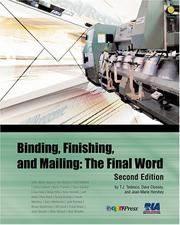 Cover of: Binding, Finishing and Mailing: The Final Word