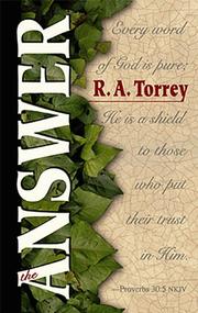 Cover of: The Answer