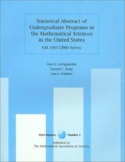 Cover of: Statistical Abstract of Undergraduate Programs in the Mathematical Sciences in the United States: Fall Cbms Survey (Maa Reports)