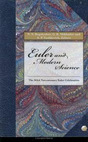 Cover of: Euler and Modern Science (Spectrum)