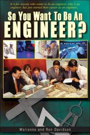 Cover of: So You Want to Be an Engineer? (So You Want to Be...(Frederick Fell)) by Marianne Davidson