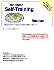 Cover of: Translator Self-Training--Russian, Second Revised Edition: A Practical Course in Technical Translation (Translators Self-Training)
